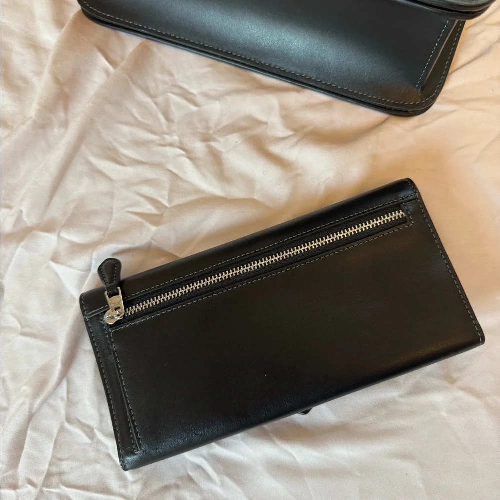 Coach Black Morgan Square Leather Crossbody (large)
